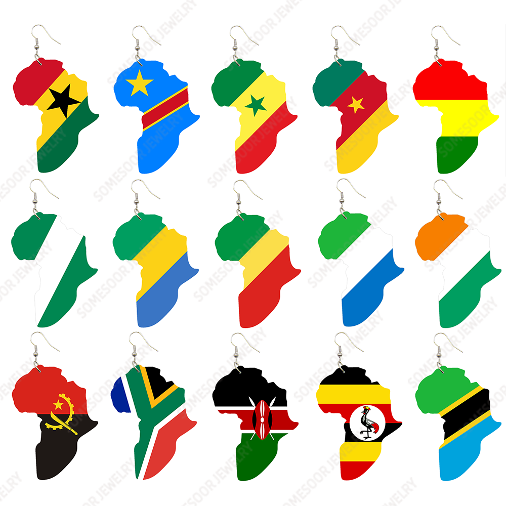 Women'S Fashion Guide - SOMESOOR Afro Countries National Flags Print