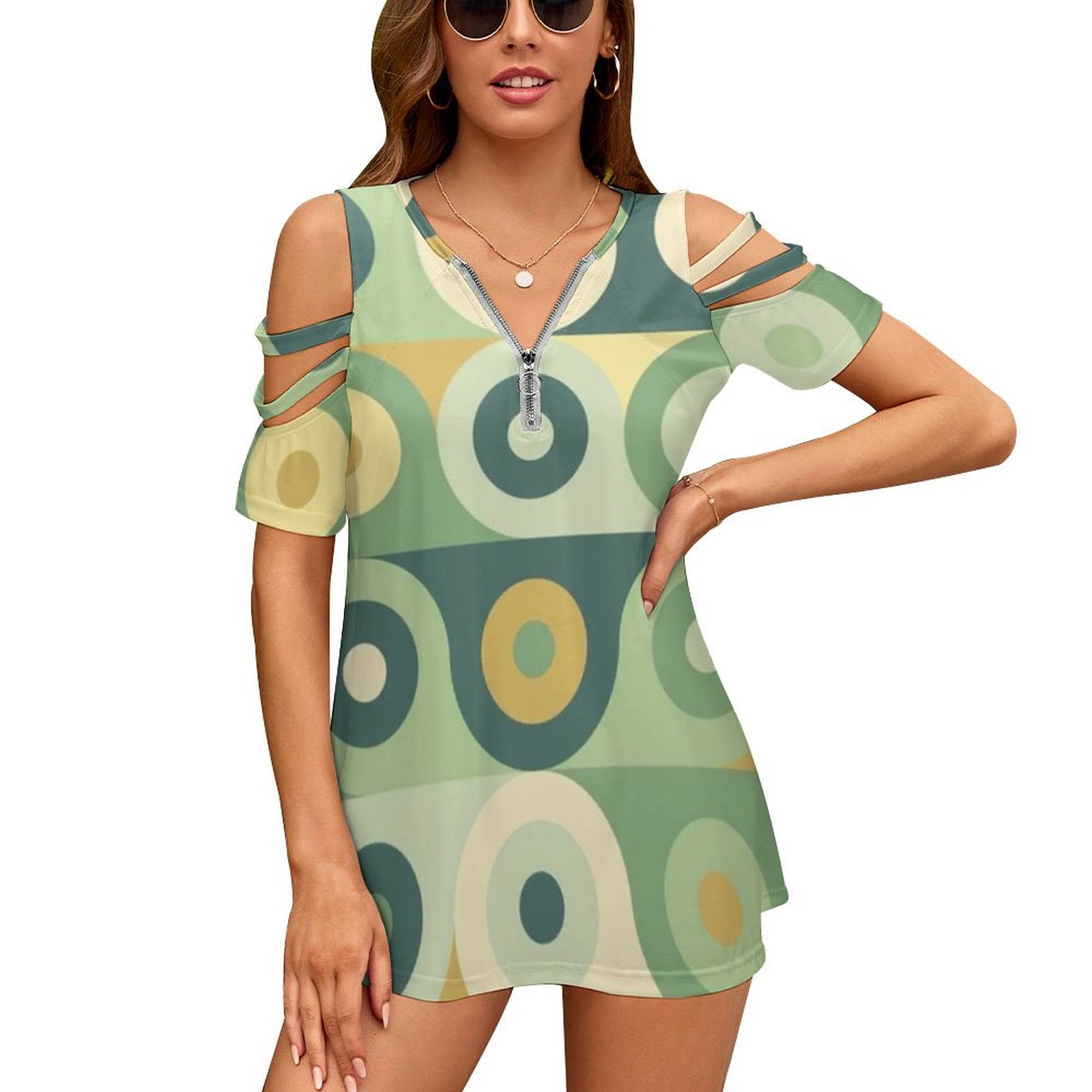 Groovy 70's Pattern Women Zipp - Women'S Fashion Of The 70S 评论和价格
