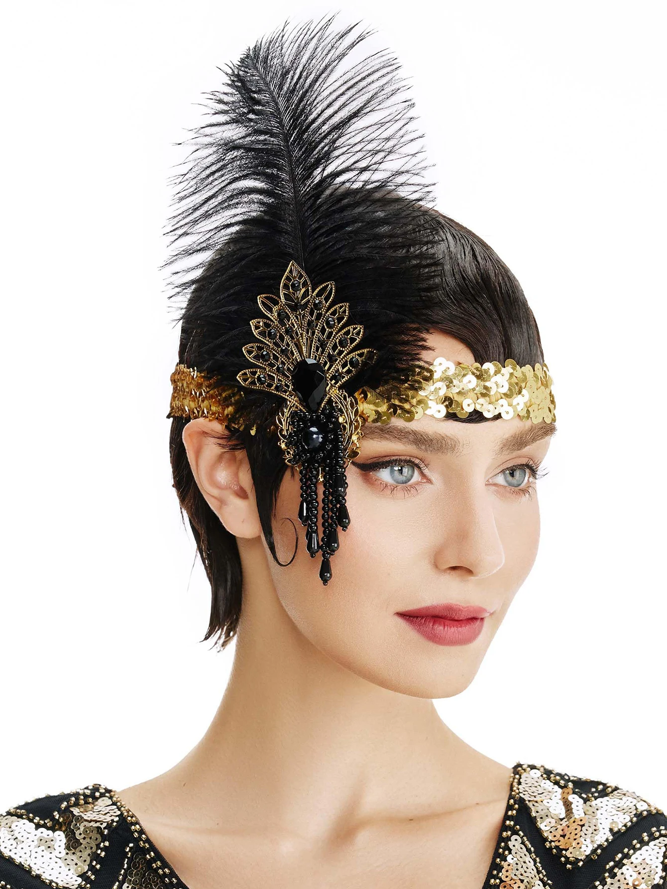 Rhinestone HairBand 1920s Vint - Women'S Fashion Of The 1920S 评论和价格