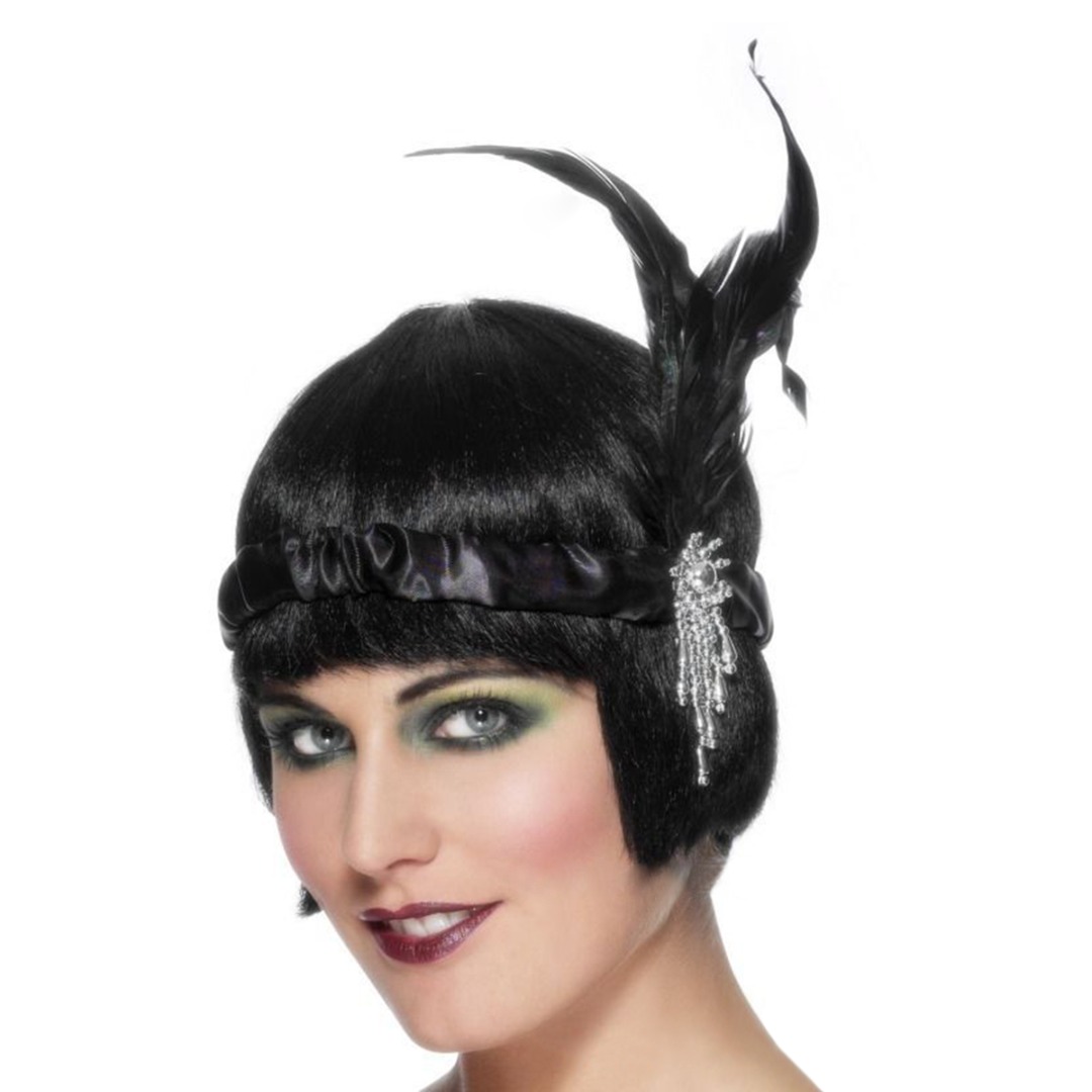 Ladies Flapper Feather Headban - Women'S Fashion Of The 1920S 评论和价格