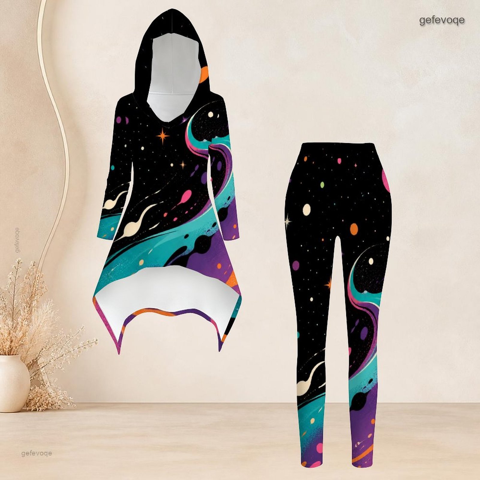 Fashion Women Casual 2 Piece S - High Waist Leggings 评论和价格