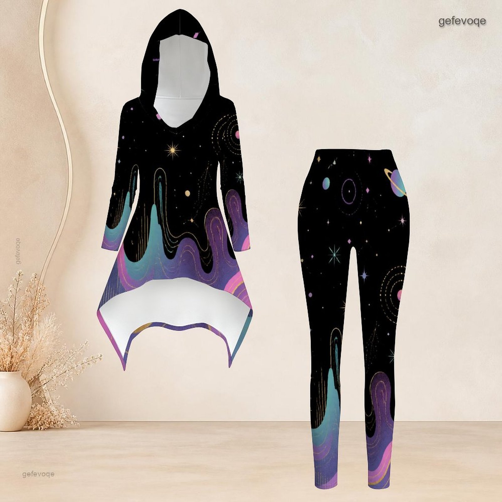 Fashion Women Casual 2 Piece S - High Waist Leggings 评论和价格