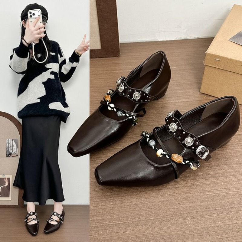 New Retro Mary Jane Shoes for  - Women'S Fashion Footwear 评论和价格