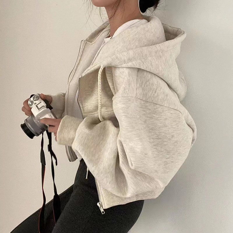 Fashion Zipper Hood Sweatshirt - Women'S Fashion Zip Hoodie 评论和价格