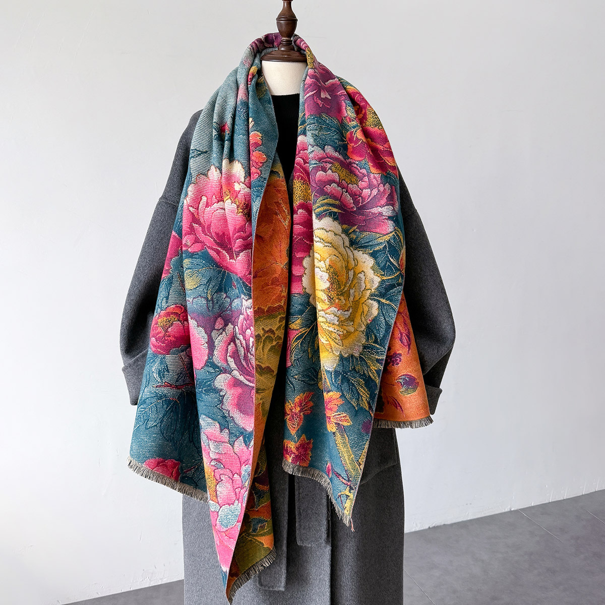 Warm Cashmere Scarf Women Shaw - Women'S Fashion Poncho 评论和价格