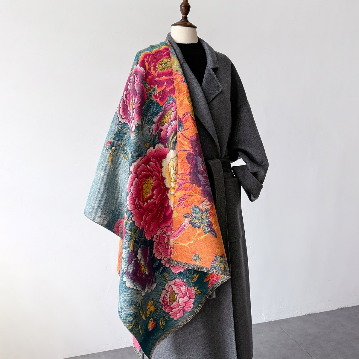 Warm Cashmere Scarf Women Shaw - Women'S Fashion Poncho 评论和价格