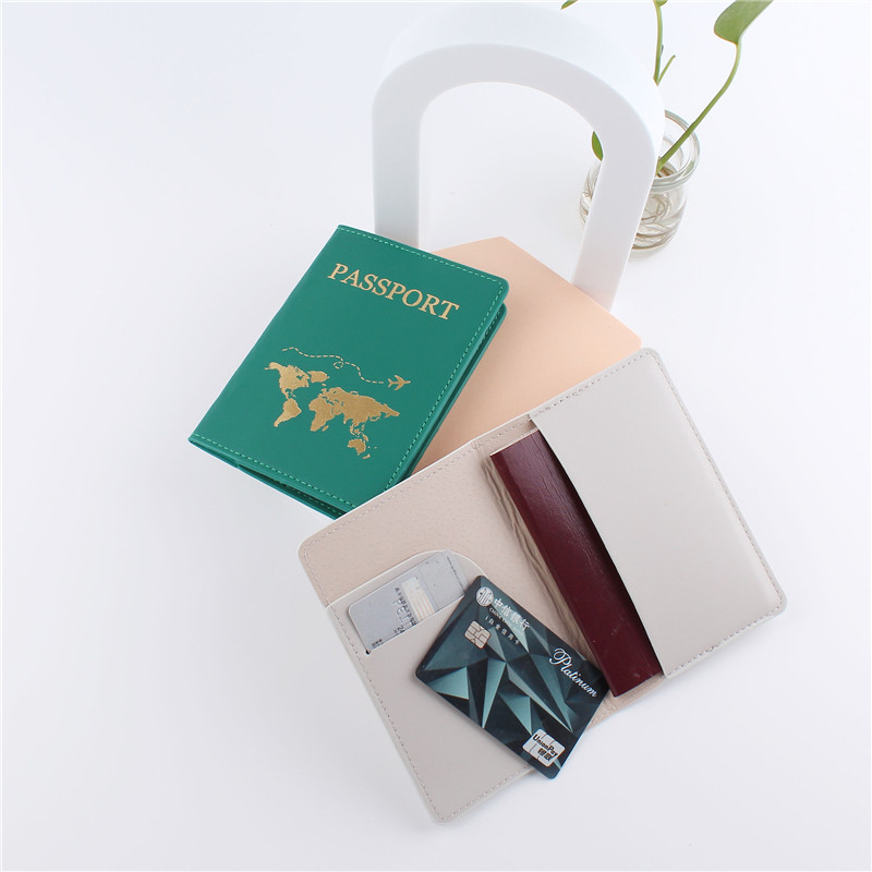 1PCS PU Leather Map Passport C - Women'S Fashion Guide 评论和价格