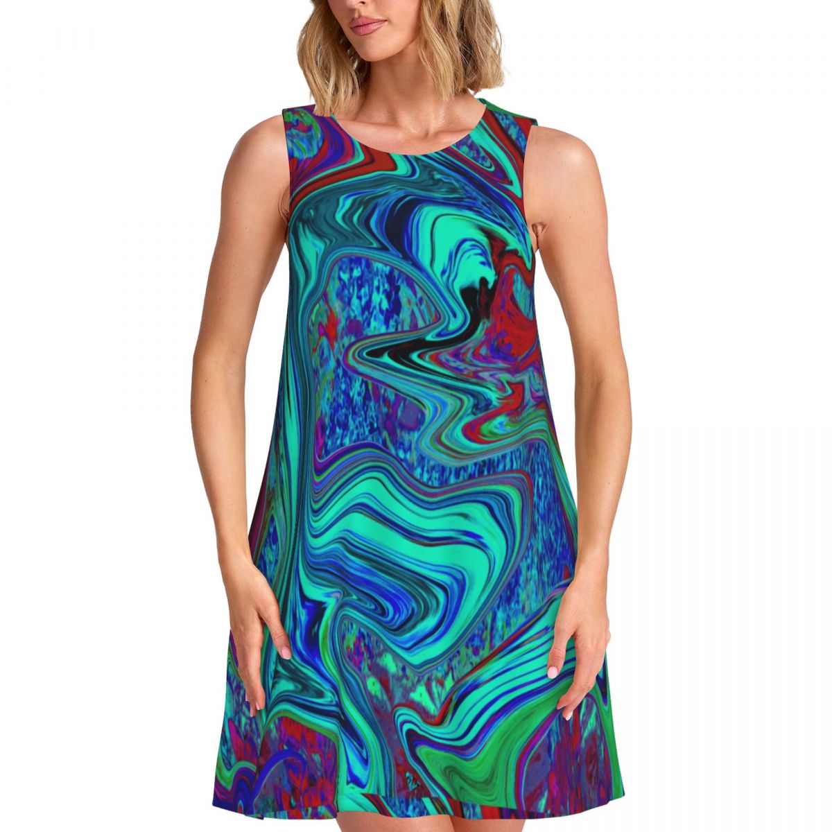 Retro 60s Ar Dress Groovy Abst - Women'S Fashion In The 60S 评论和价格