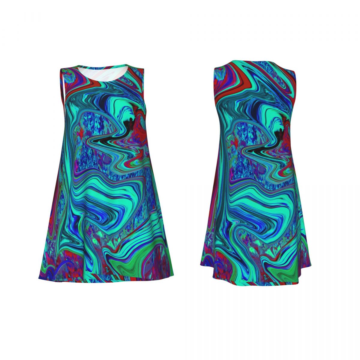 Retro 60s Ar Dress Groovy Abst - Women'S Fashion In The 60S 评论和价格
