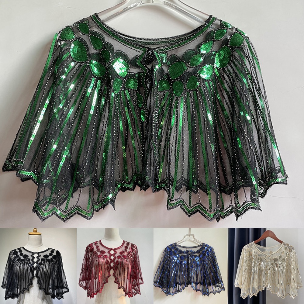 Fashion Women 1920s Shawl Bead - Women'S Fashion Of The 1920S 评论和价格