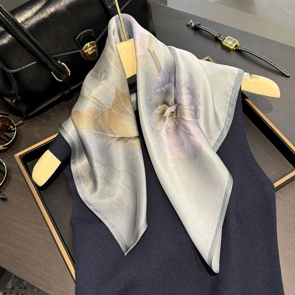 100% Pure Silk Scarf Summer Wo - Women'S Fashion Poncho 评论和价格