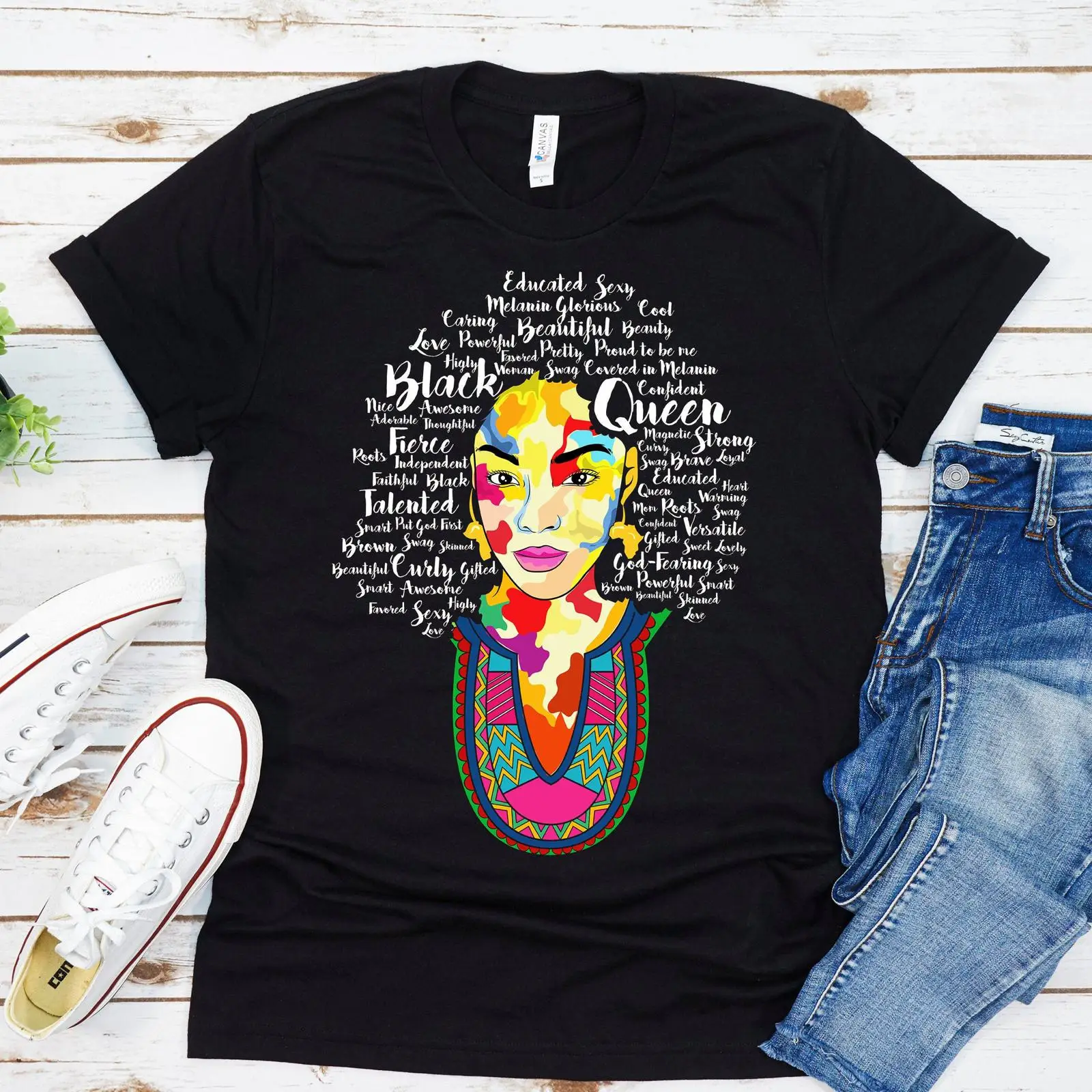 Black Queen T Shirt History Mo - Women Fashion History 评论和价格