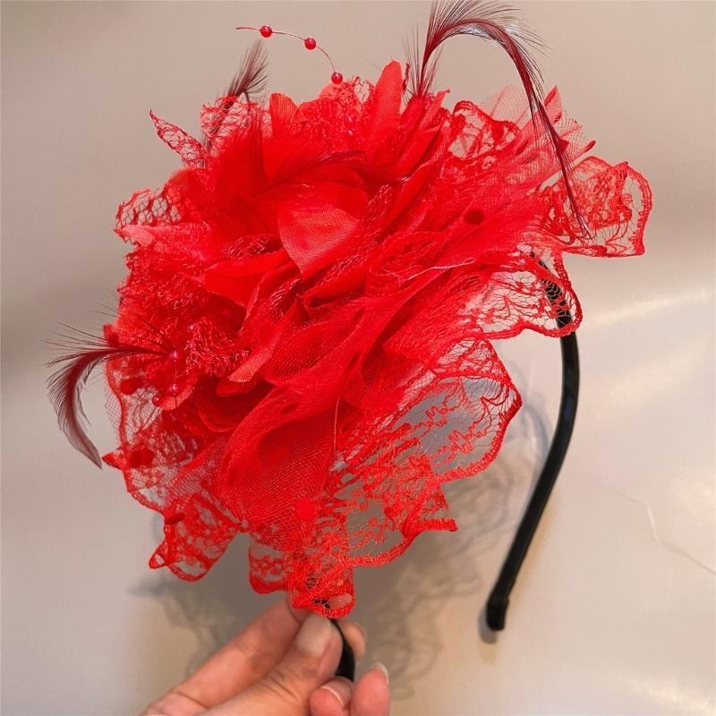 A52E Lace Flower Hair Hoop for - Women'S Fashion Of The 1920S 评论和价格