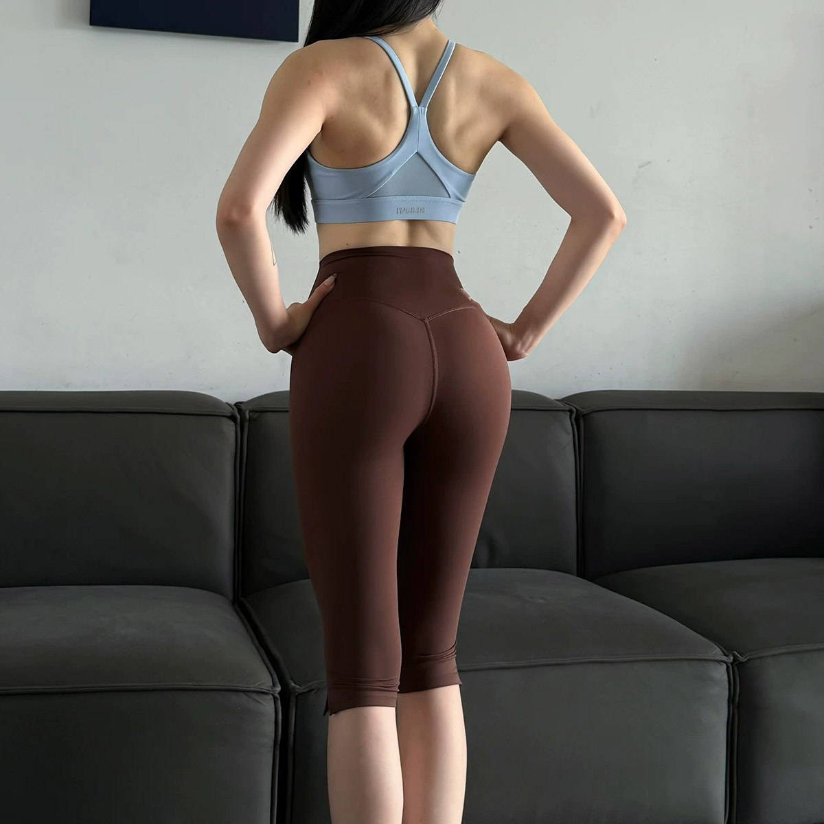High Waist Split Hem Slimming  - High Waist Leggings 评论和价格