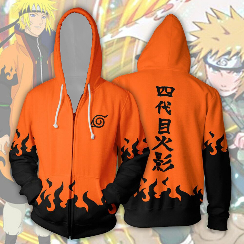 Naruto 4th Hokage Minato Anime - Women'S Fashion Zip Hoodie 评论和价格