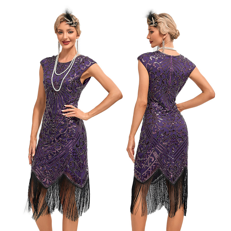 1920s Retro Great Gatsby Dress - Women'S Fashion Of The 1920S 评论和价格