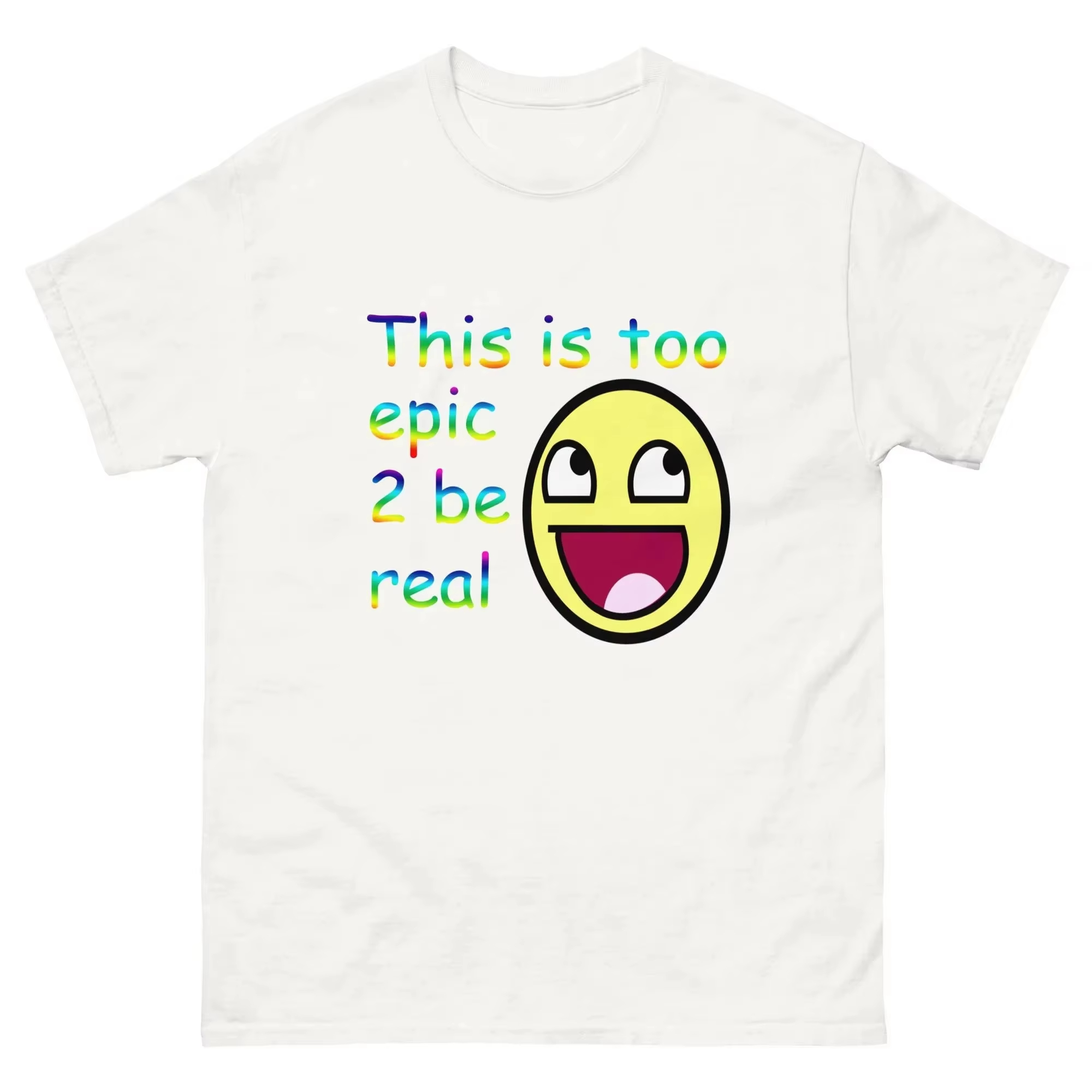 This Is Too Epic 2 Be Real T-s - Women'S Real Y2K Fashion 评论和价格