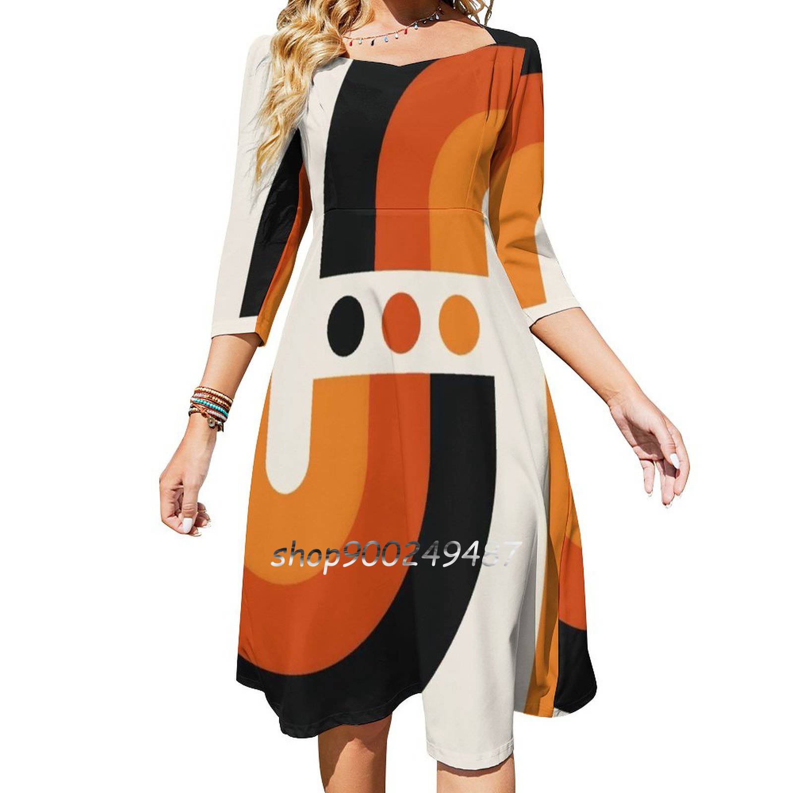 Sunset Rainbow Flare Dress Squ - Women'S Fashion In The 60S 评论和价格