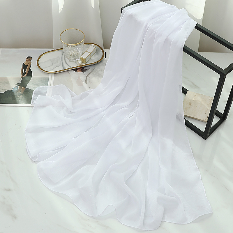 Women Thin Silk Scarf Solid So - Women'S Fashion Poncho 评论和价格