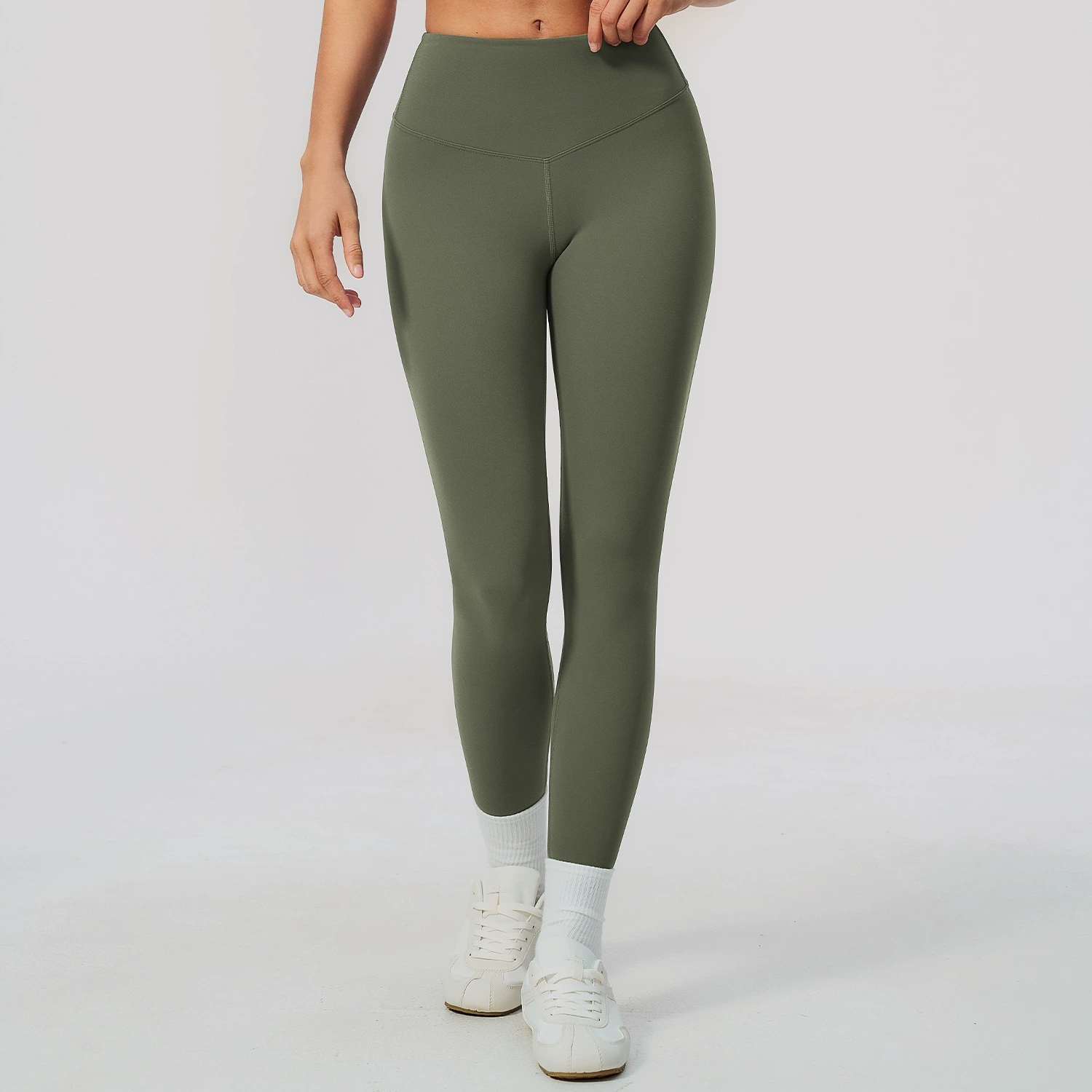 Solid Color Yoga Pants Women's - High Waist Leggings 评论和价格