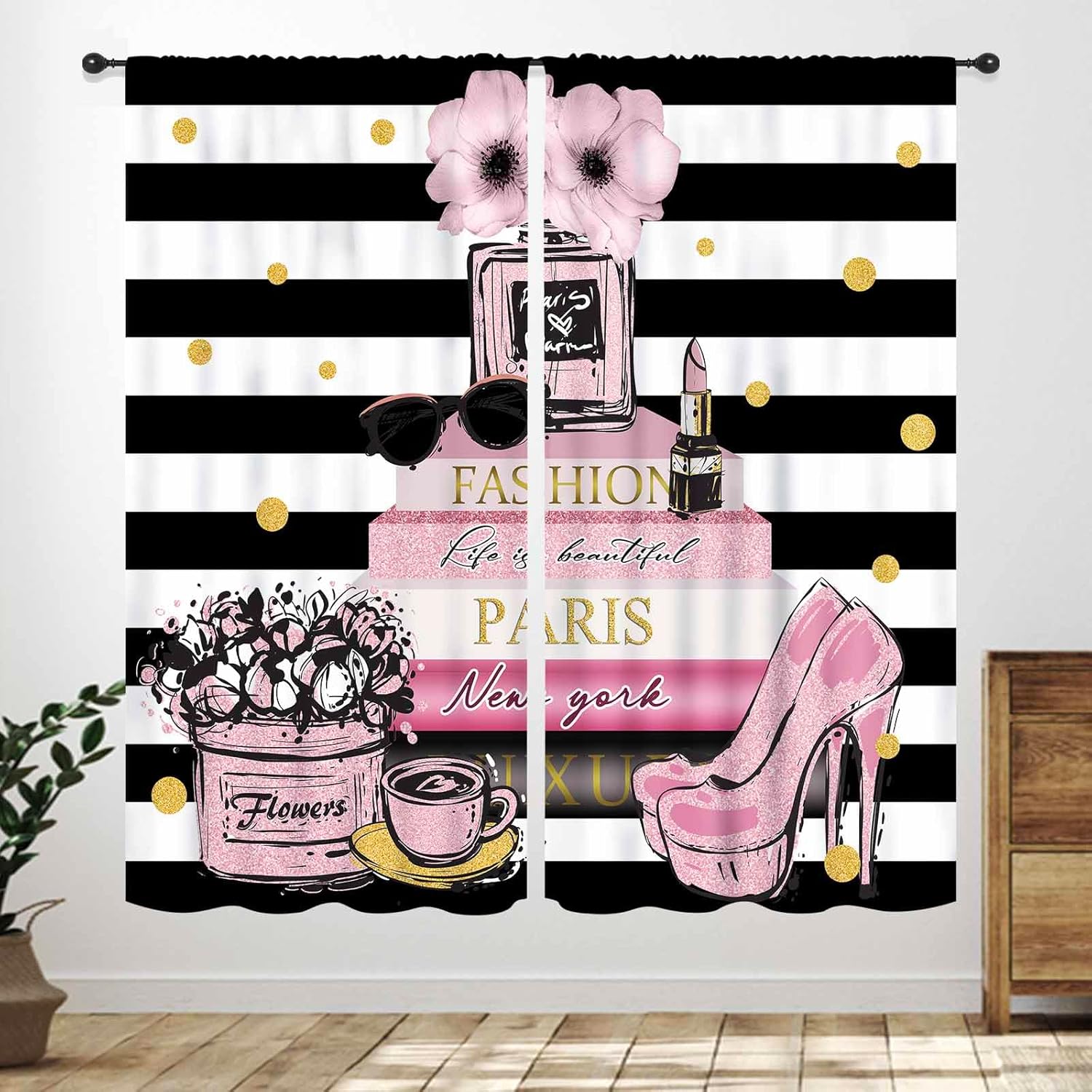 Pink Fashion Women Curtain for - Women'S Fashion Magazines 评论和价格
