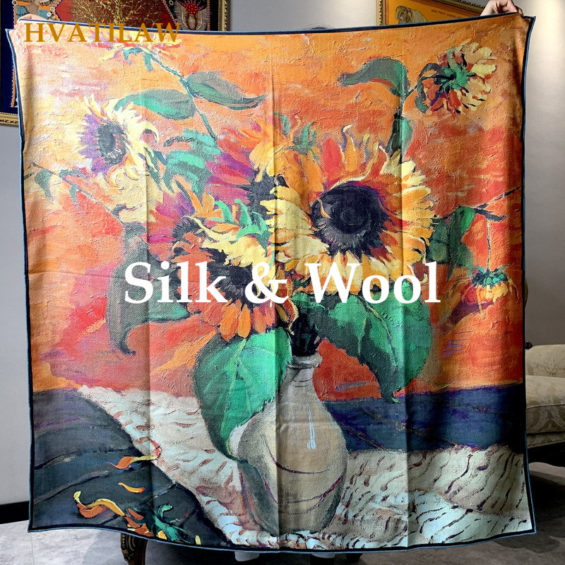 Elegant 30% Silk 70% Wool Scar - Women'S Fashion Poncho 评论和价格