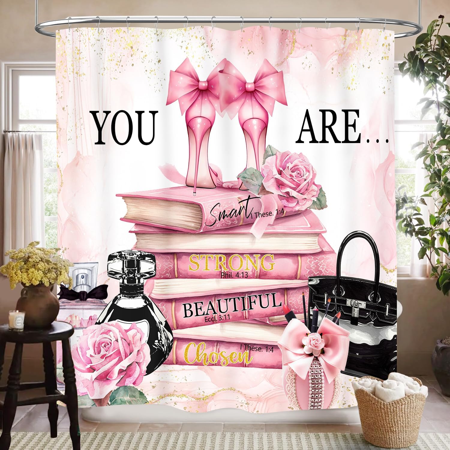Fashion Woman Shower Curtain f - Women'S Fashion Magazines 评论和价格