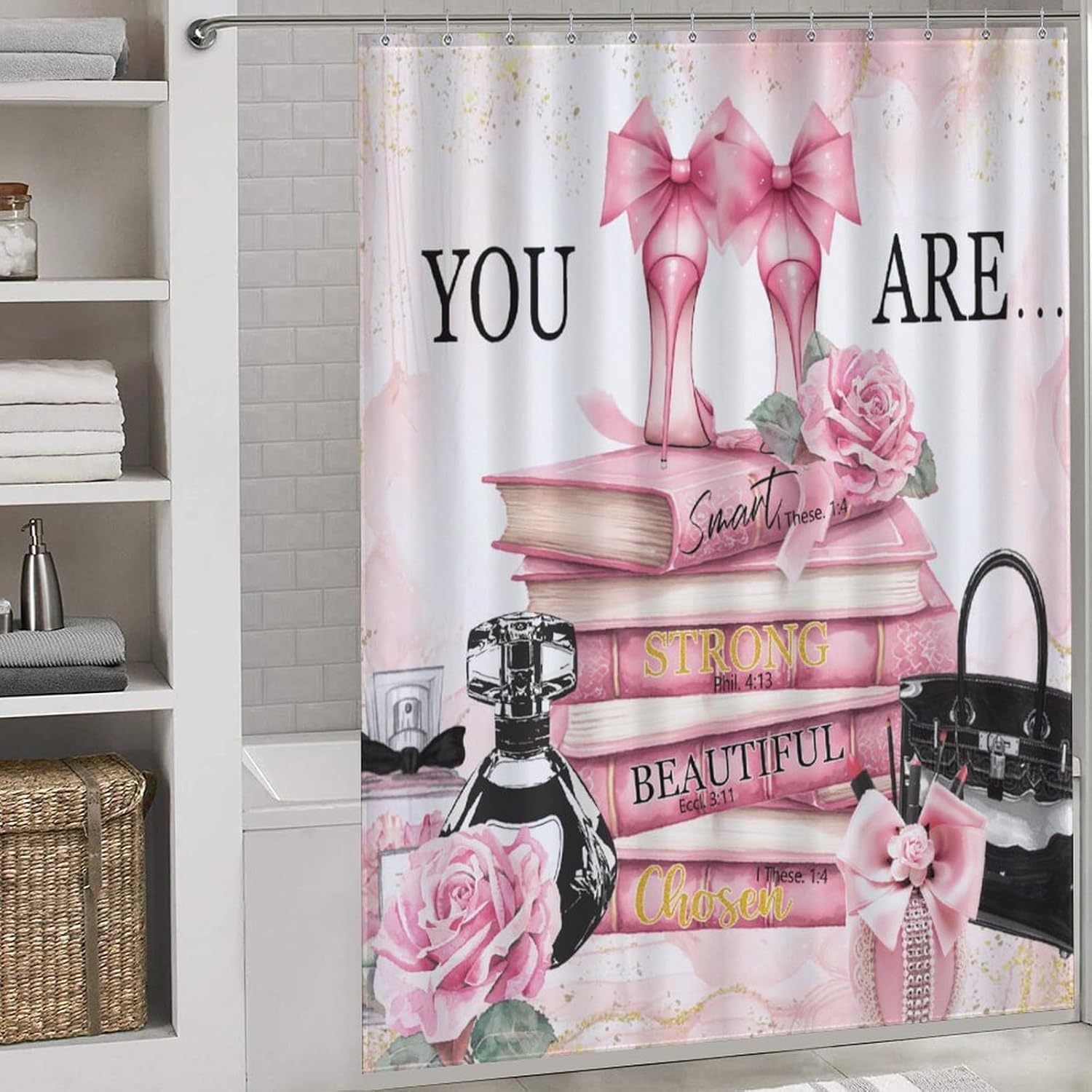 Fashion Woman Shower Curtain f - Women'S Fashion Magazines 评论和价格
