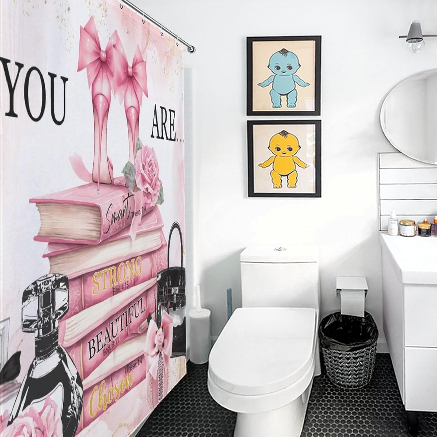 Fashion Woman Shower Curtain f - Women'S Fashion Magazines 评论和价格