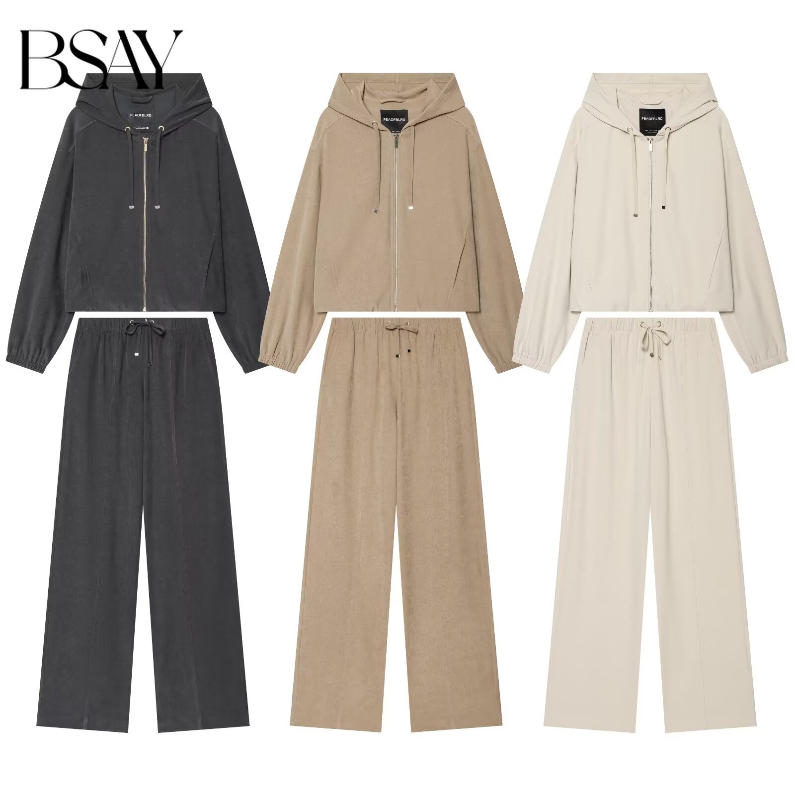 BSAY Streetwear Women Tracksui - Women'S Fashion Zip Hoodie 评论和价格