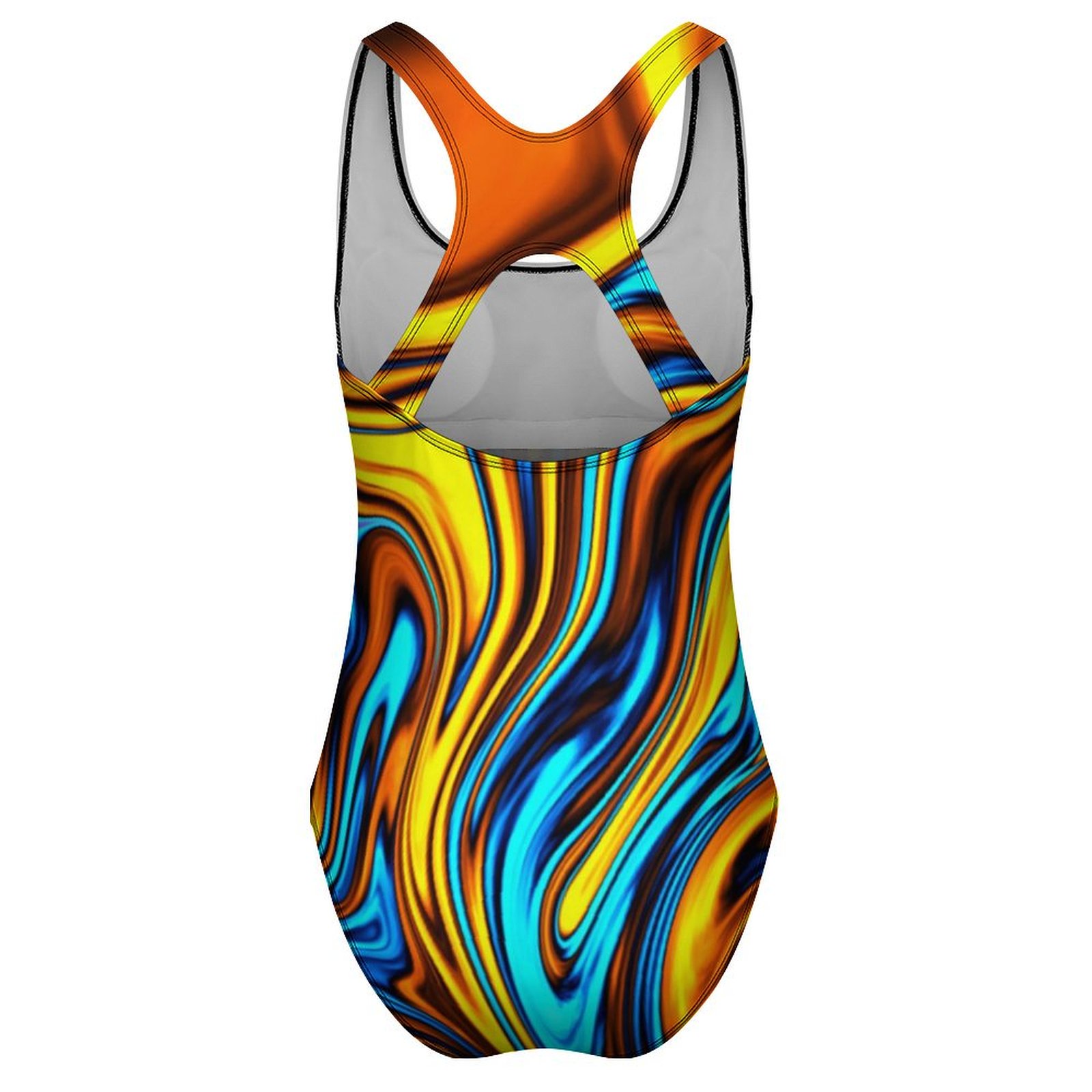Golden Retro 60s Swimsuit Abst - Women'S Fashion In The 60S 评论和价格