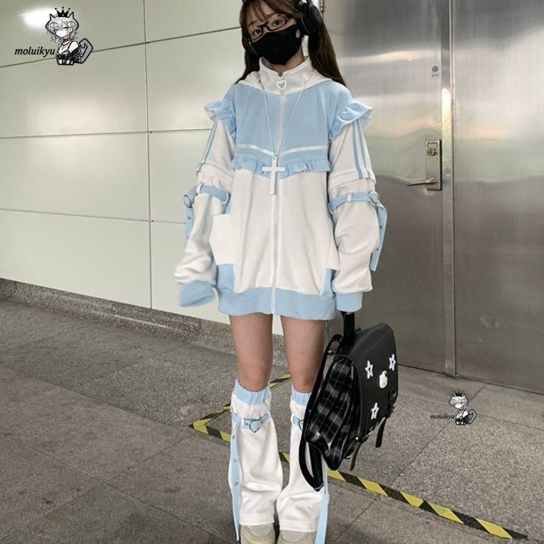 Y2K Kawaii Cat Ear Hoodie Wome - Women'S Fashion Zip Hoodie 评论和价格