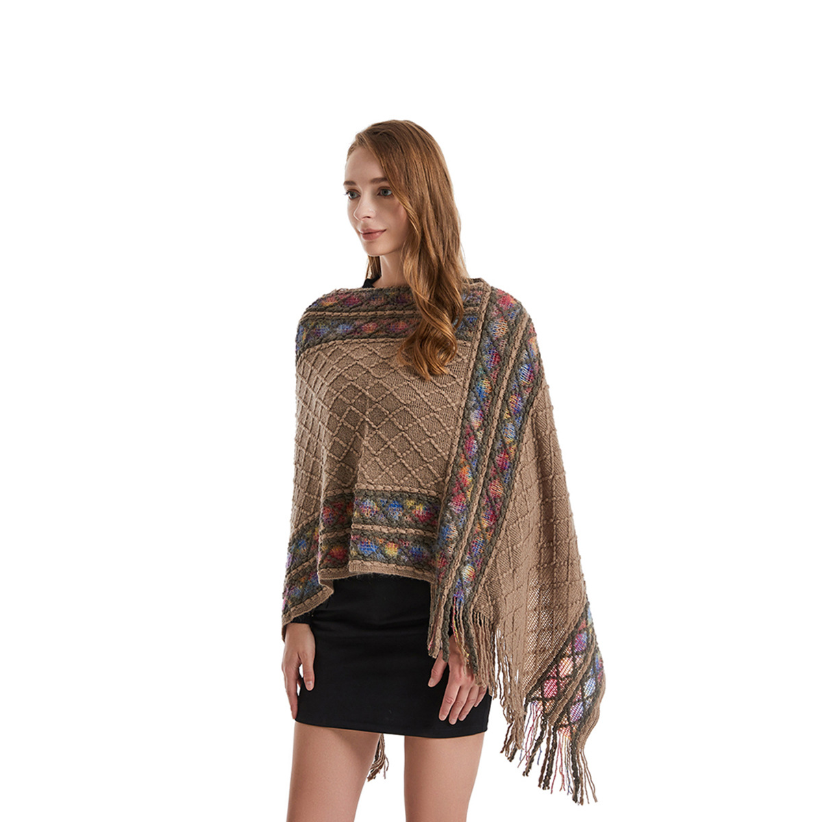 Women Spring Autumn Poncho Uni - Women'S Fashion Poncho 评论和价格