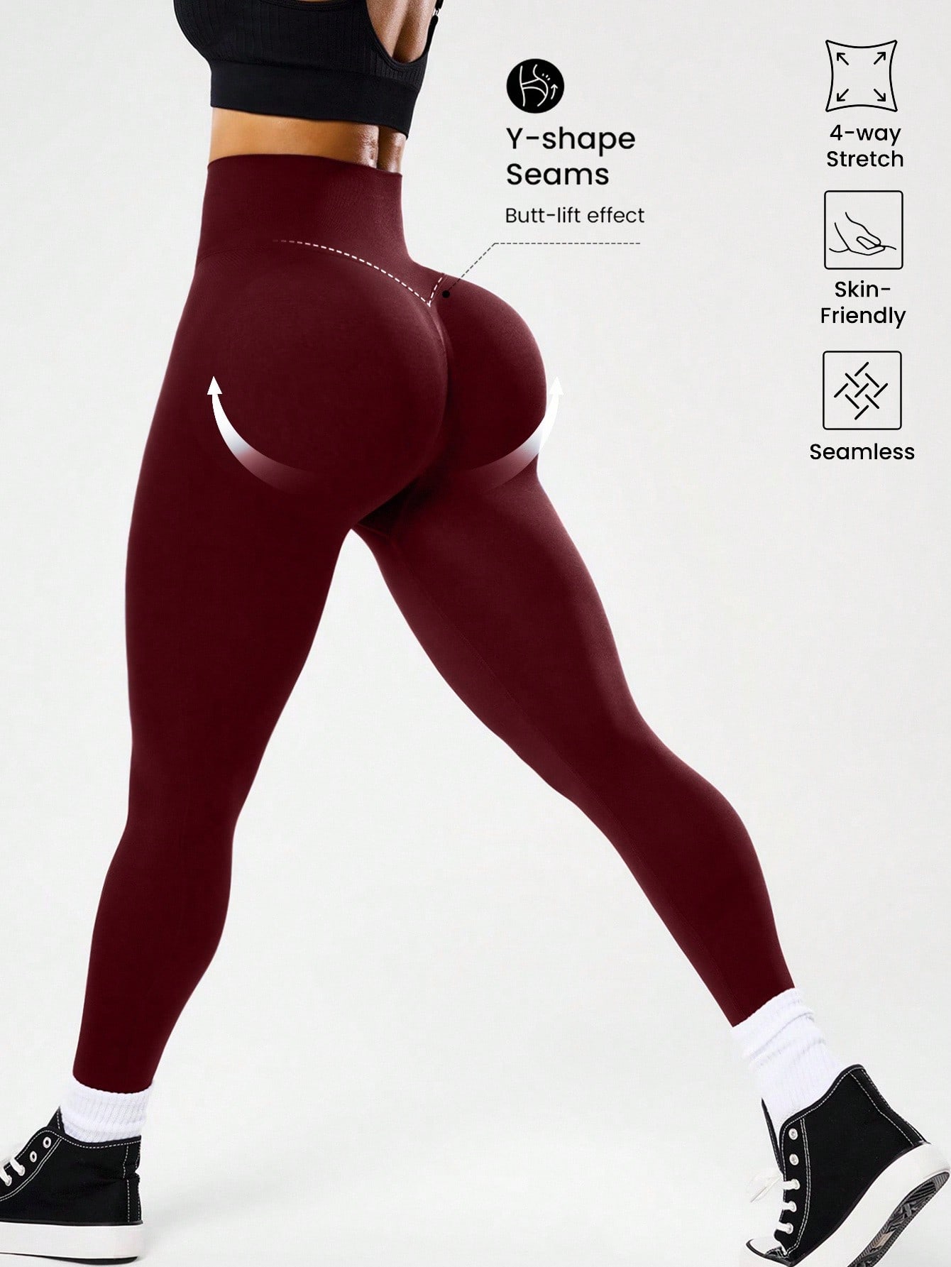High-waisted seamless yoga leg - High Waist Leggings 评论和价格