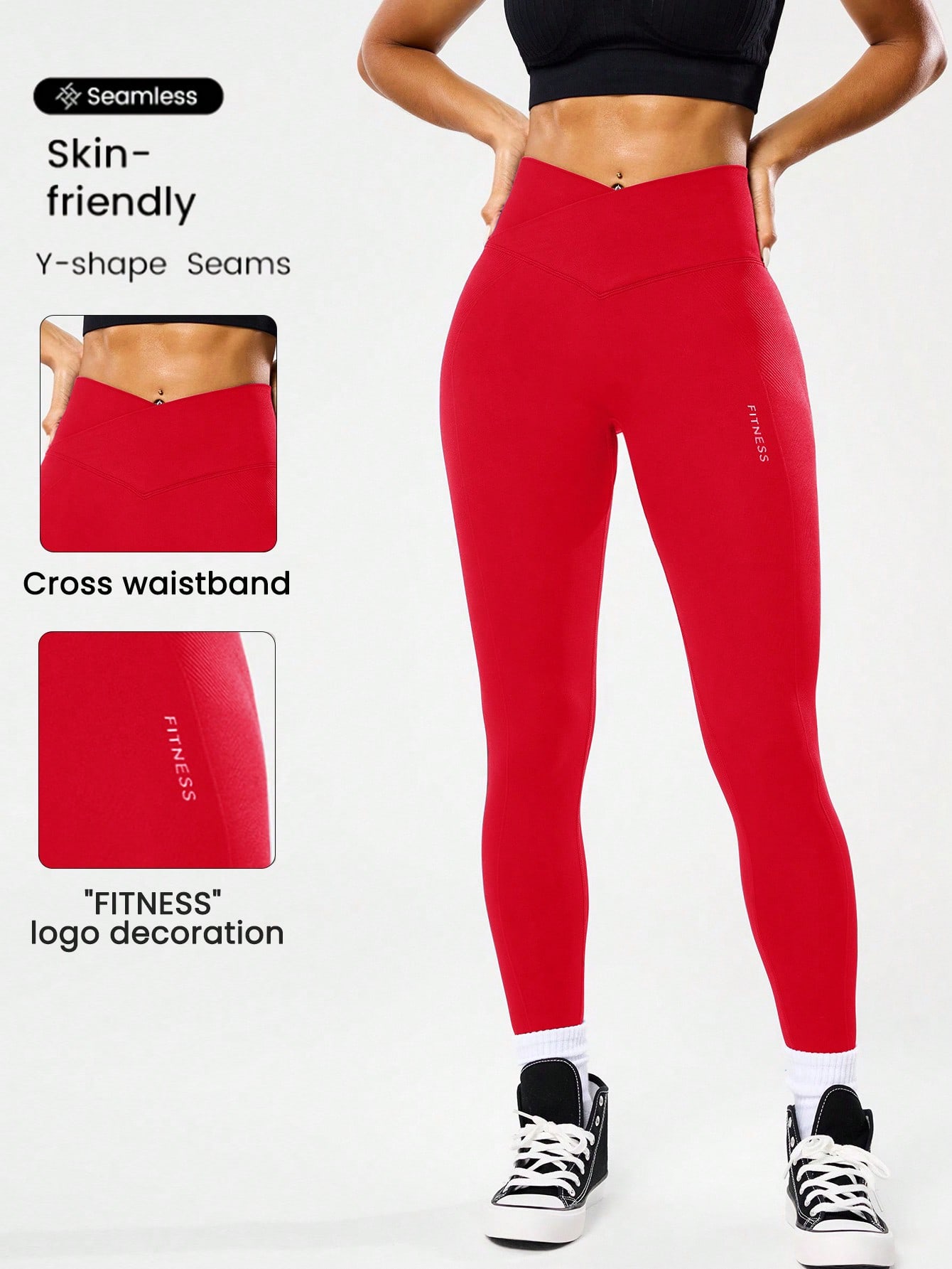 High-waisted seamless yoga leg - High Waist Leggings 评论和价格