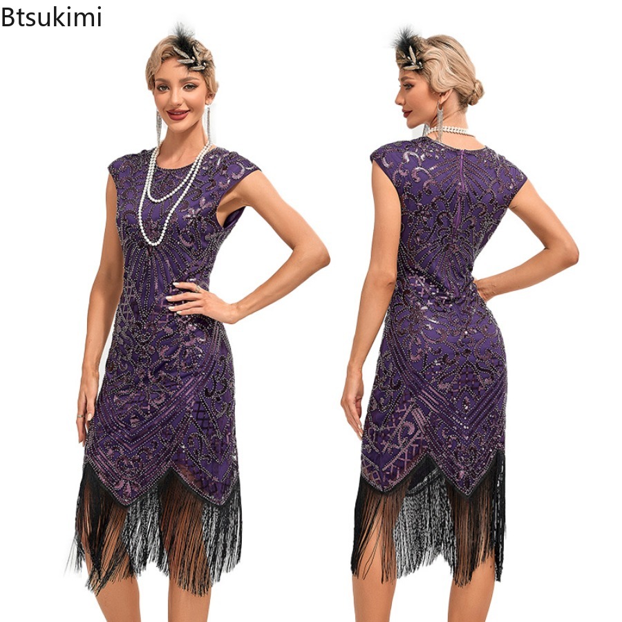 Summer Women Vintage Sequined  - Women'S Fashion Of The 1920S 评论和价格