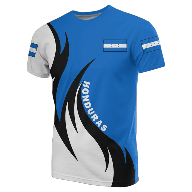 Honduras Flag Map 3D Printed T - Women'S Fashion Guide 评论和价格
