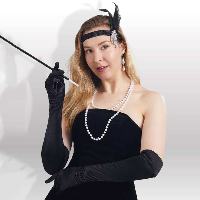 Women's Evening Party Mittens  - Women'S Fashion Of The 1920S 评论和价格