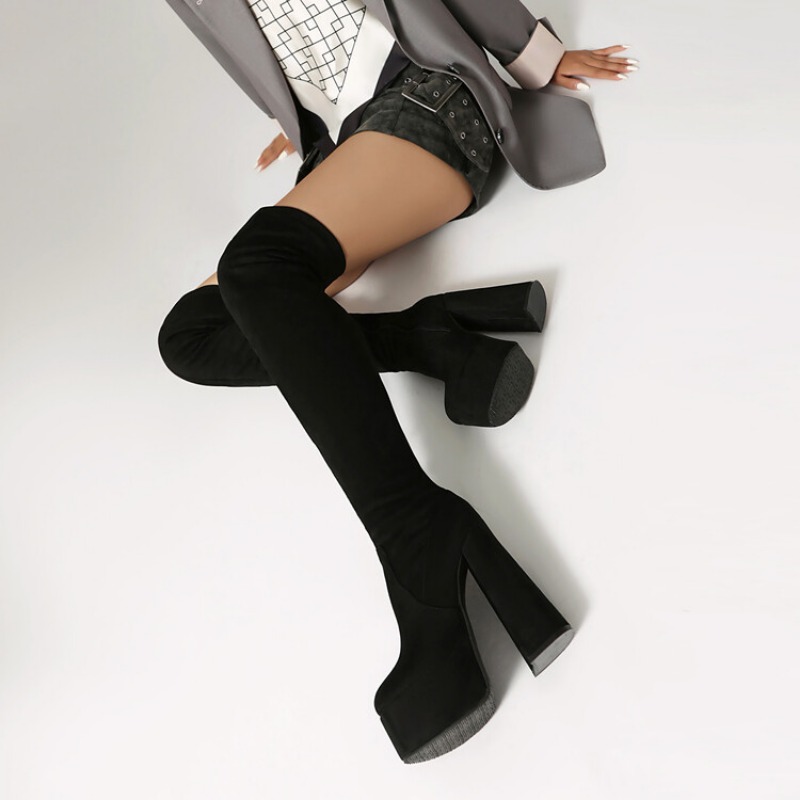 14cm Square Heel Waterproof Pl - Women'S Fashion Magazines 评论和价格