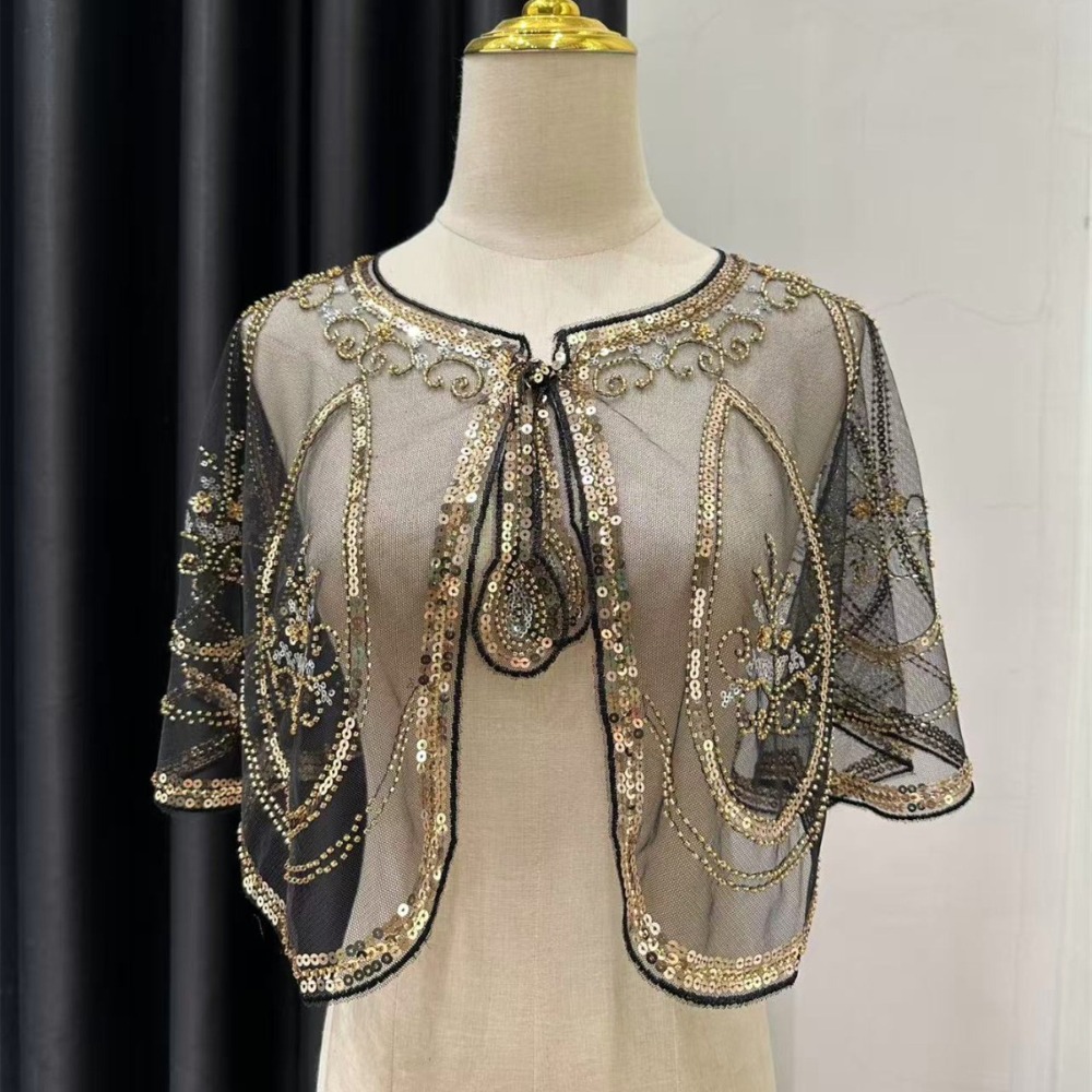 Elegant Sequin Embroidery Flap - Women'S Fashion Of The 1920S 评论和价格