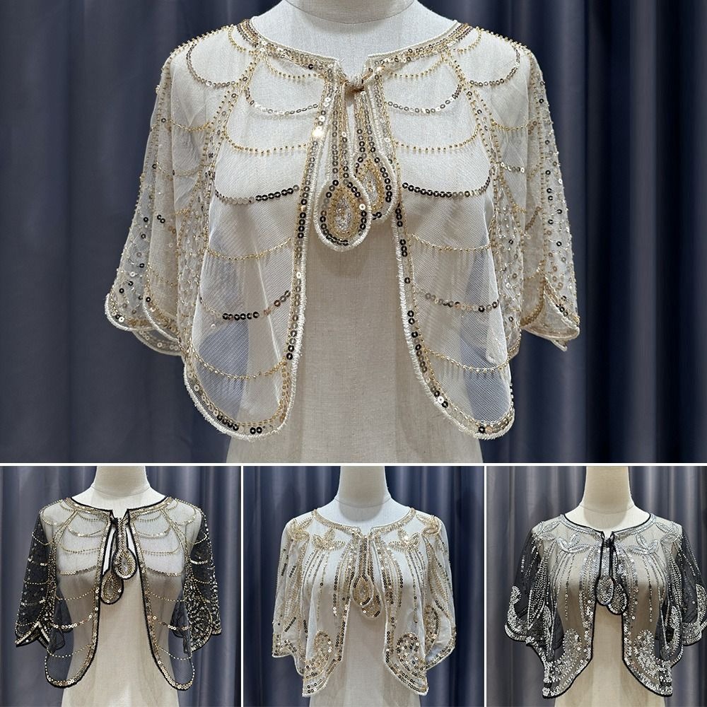Elegant Sequin Embroidery Flap - Women'S Fashion Of The 1920S 评论和价格
